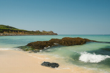 Porthmeor Beach, St Ives, Cornwall, UK.