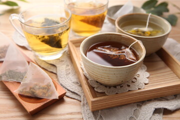 Various kinds of herbal tea