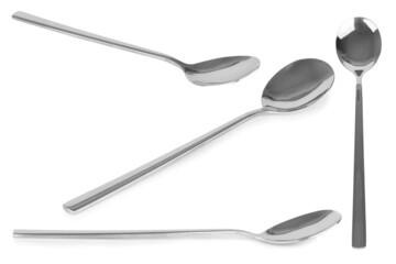 spoon silver isolated on white background
