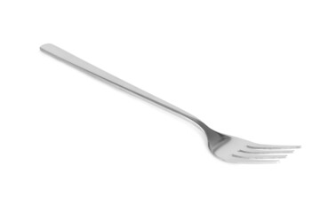 fork silver isolated on white background