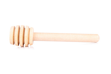 honey stirrer isolated on white background