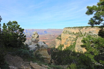 The spectacular scenery of the Grand Canyon from the south rim, in the Northwest corner of Arizona.