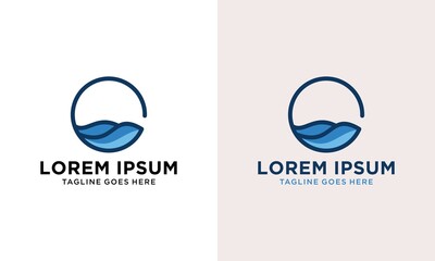 G letter with wave elements simple modern logo design concept for your business company, corporate. Vector template