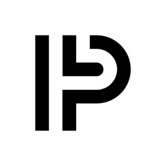 Letter PL LP logo design template