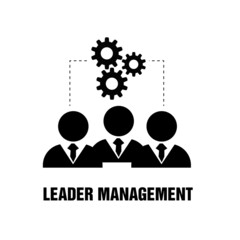 Concept leader of the business team indicates the direction