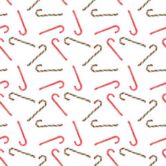 Christmas background. seamless pattern. candy canes. new year