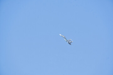 Plane in the sky in Russia