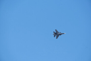 Plane in the sky in Russia