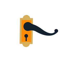 colorful illustration icon for lock on white background