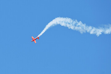 Plane in the sky in Russia