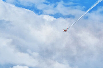 Plane in the sky in Russia