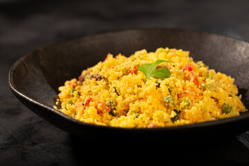 Cuscuz. Typical food from northeastern Brazil.