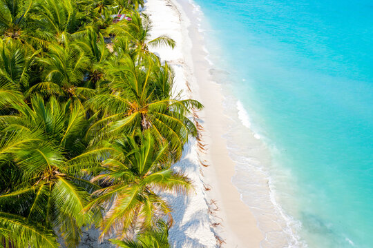Aerial view of a natural beach, Vashafaru, Maldives, Laccadive Sea.