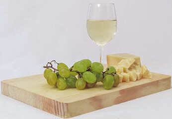 A glass of Italian white wine