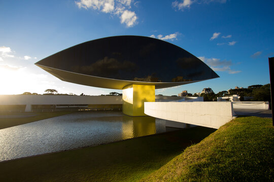 Curitiba, Paran&aacute;, Brazil - January 24, 2016: Museum in Curitiba, Parana State, Brazil