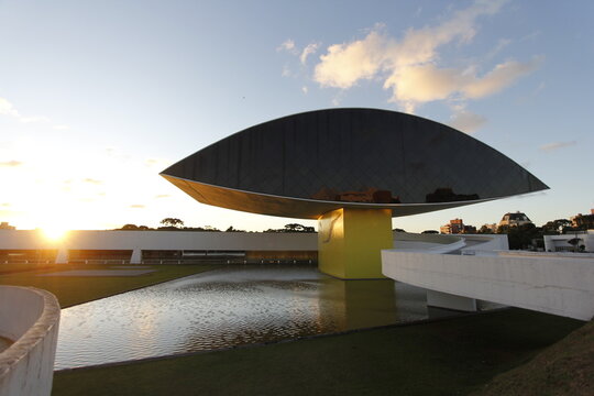 Curitiba, Paran&aacute;, Brazil - January 24, 2016: Museum in Curitiba, Parana State, Brazil.