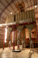 Estoque de ind&uacute;stria de gr&atilde;os.