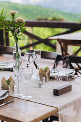 Boho wedding table for a newlywed banquet.