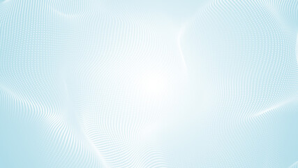 Abstract dot white blue wave pattern gradient  texture technology background.
