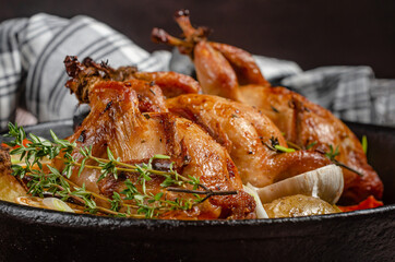 Baked Quail