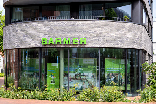 ECKERNF&Ouml;RDE, GERMANY - JUNE 20, 2021: Barmer health insurance office