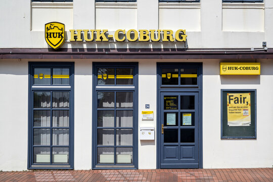ECKERNF&Ouml;RDE, GERMANY - JUNE 24, 2021: HUK-Coburg customer service office