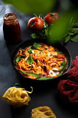 pasta with tomato sauce