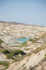 Fototapeta na wymiar Las Badlands del Barranco de Gebas, Murcia