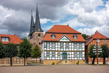 Fototapeta na wymiar Marktplatz Derenburg Harz
