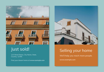 Real Estate Advertising Poster Layout