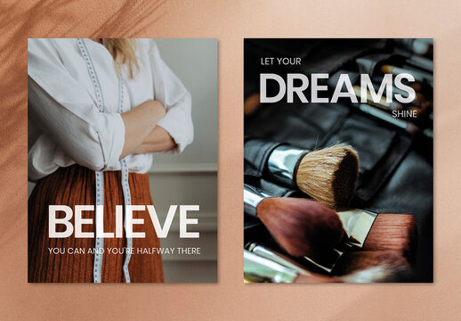 Empowering Women Flyer Layout with Editable Text