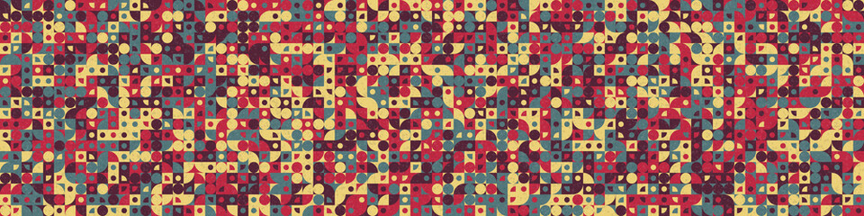 Abstract Geometric Pattern generative computational art illustration