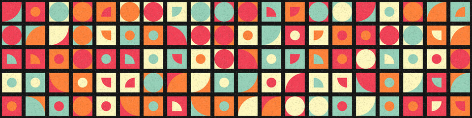 Abstract Geometric Pattern generative computational art illustration