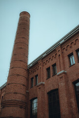 Fototapeta na wymiar old brick chimney