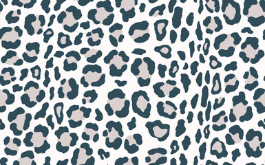 Abstract modern leopard seamless pattern. Animals trendy background. White and green decorative vector stock illustration for print, card, postcard, fabric, textile. Modern ornament of stylized skin
