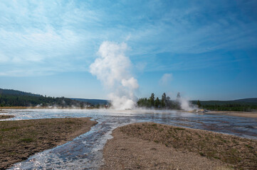 Comet Geyser Erupting