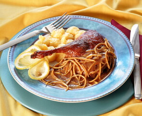 duck breast with orange sauce