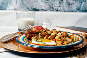Sunny Side Up Eggs Sausage