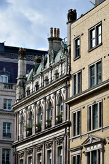 Buildings on a street of London, UK