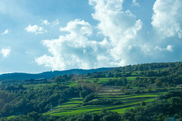 landscape with clouds