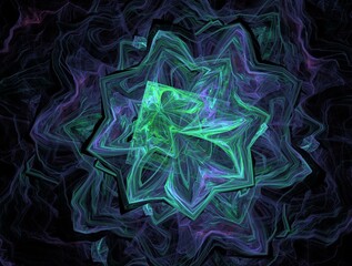 Obraz premium Imaginatory fractal background generated Image