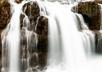 Fototapeta na wymiar waterfall with long exposure