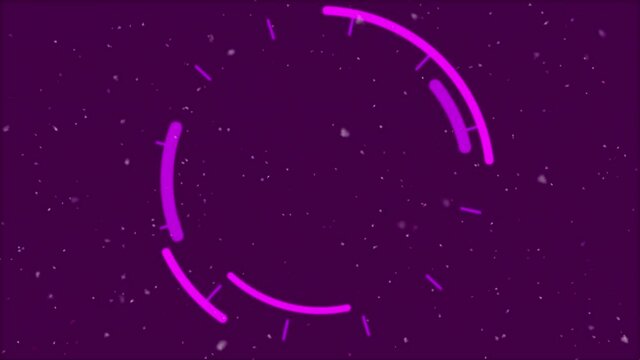 Animation of purple shapes with playing chips