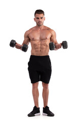 Man doing bodybuilding