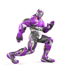 future soldier is dancing on white background