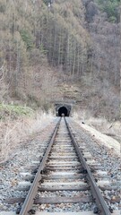 田舎の鉄道トンネル