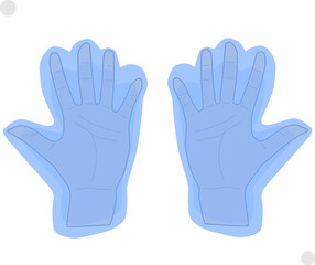 冷たくなる手の末端部分