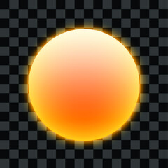 Orange planet object eps vector planetary space editable circle