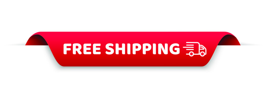 Free shipping tag. Banner design template for marketing. Special offer promotion or retail. background banner modern graphic design for store shop, online store, website, landing page