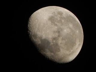 full moon over black